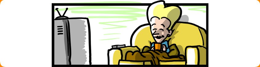 Bi-Polar Girl cocooned in a blanket with a hot drink watching TV